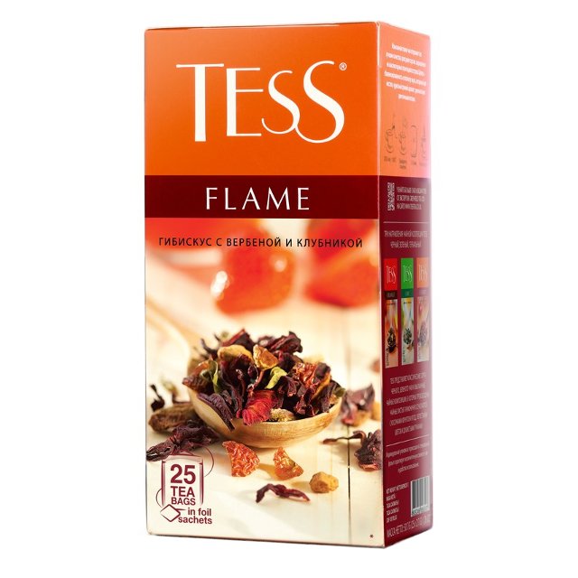 Чай Tess Flame у пакетиках 25х2г