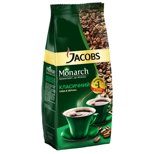 Кава в зернах Jacobs Monarch 250г (4820187042275)