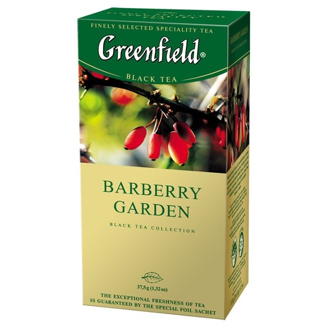 Чай Greenfield Barbery Garden у пакетиках 25х1,5г