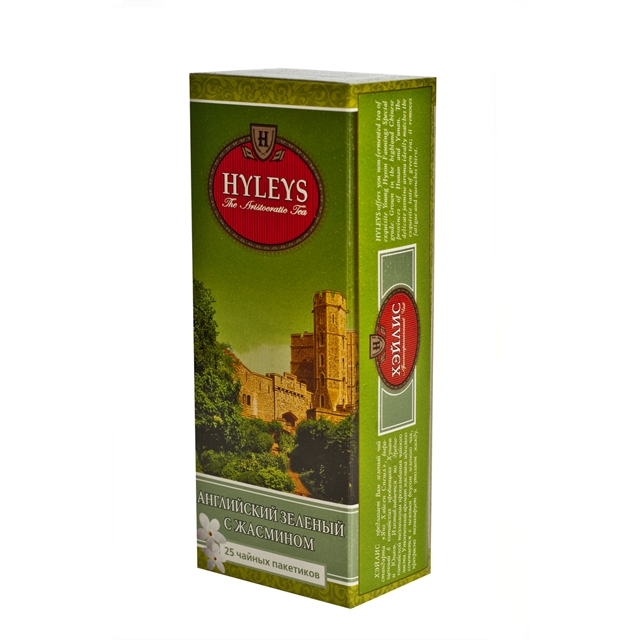 Чай Hyleys Зелений з жасмином у пакетиках 25х1,5г
