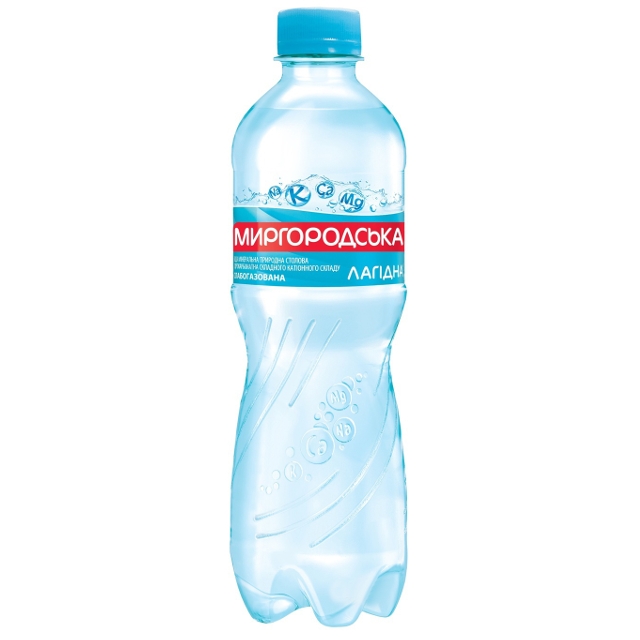 Мінеральна вода Миргородська Лагідна 0,5л слабогазована