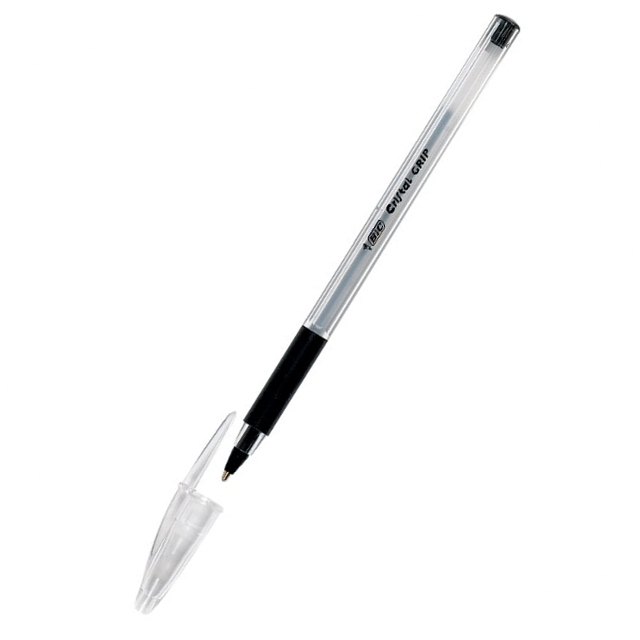Ручка кулькова BIC Cristal Grip 1,0 мм чорна