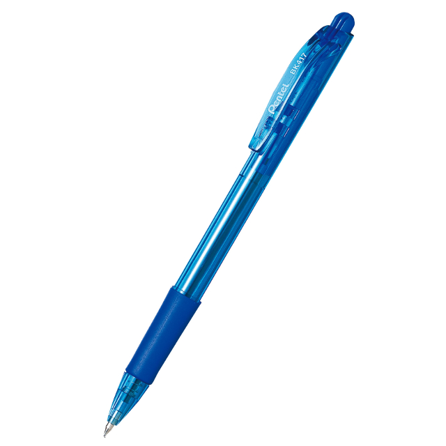 Ручка кулькова автоматична Pentel BK-417 0,7 мм синя