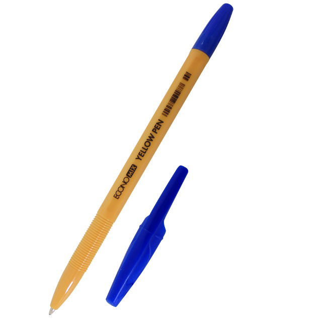 Ручка кулькова EconoMix Yellow Pen 0,5 мм синя