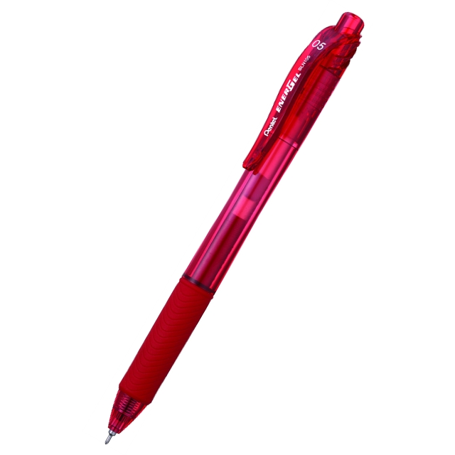 Ручка гелева автоматична Pentel EnerGel BLN-105 0,5мм червона