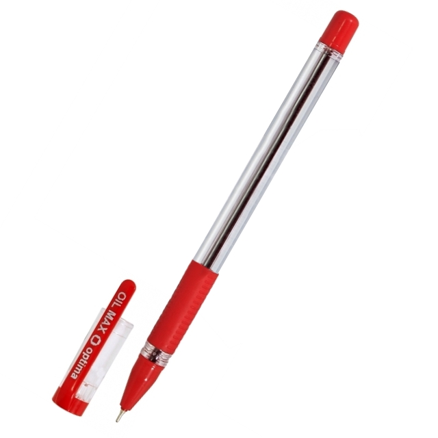 Ручка масляна Optima Oil Maxx 0,7 мм червона