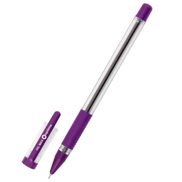 Ручка масляна Optima Oil Maxx 0,7 мм фіолетова