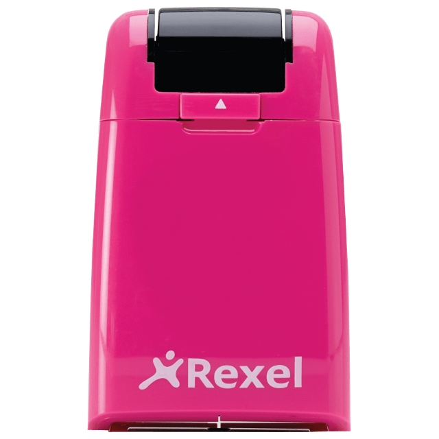 Штамп Rexel ID Guard для приховування особистих даних рожевий