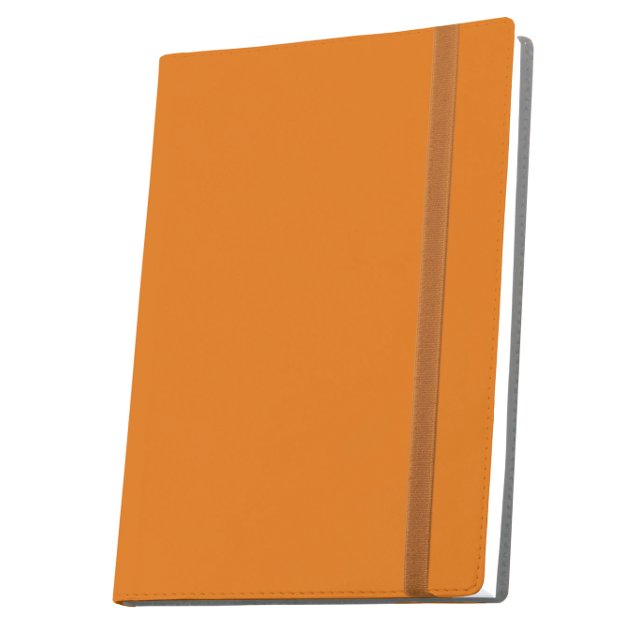 Діловий записник А6 Optima Vivella на гумці 256 сторінок в лінію помаранчевий