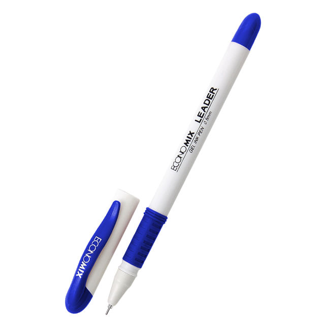 Ручка гелева EconoMix Leader 0,5 мм синя
