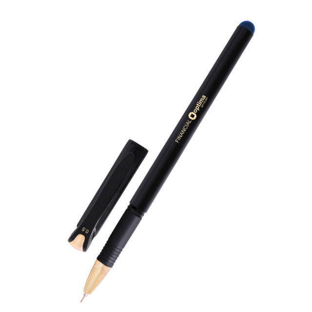 Ручка гелева Optima Finantial 0,5 мм синя