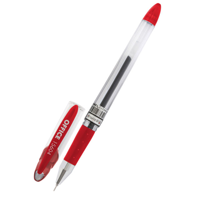 Ручка гелева Optima Office 0,5 мм червона