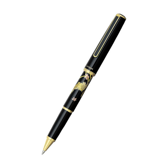 Ручка гелева Platinum Maki-e Міфічний птах Хоо чорна