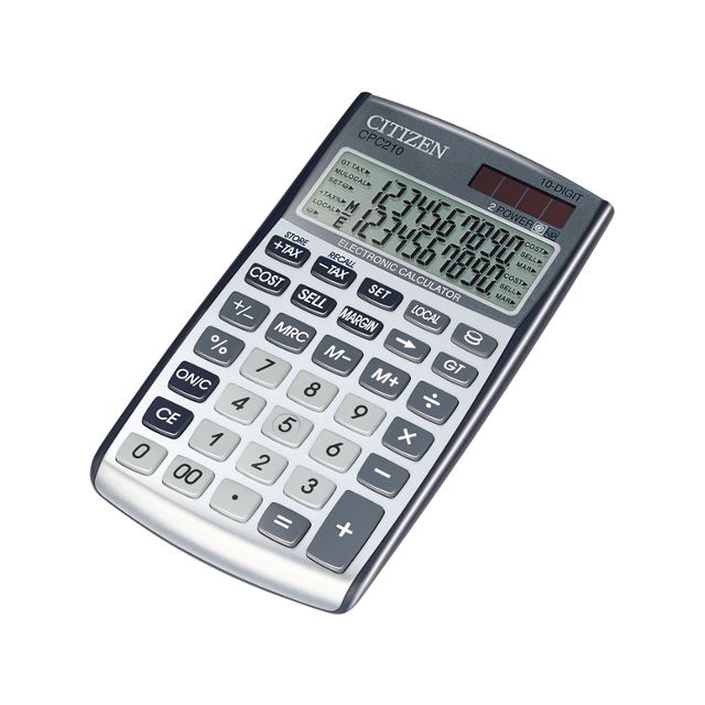 Калькулятор Citizen CPC-210 кишеньковий 10p