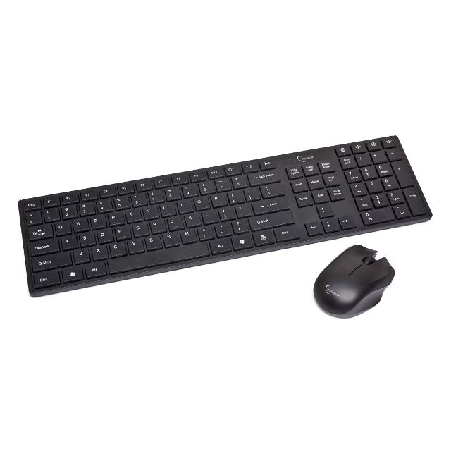 Набір Gembird KBS-V1-UA бездротові клавіатура та миша чорні
