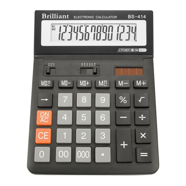 Калькулятор Brilliant 14 розрядний (BS-414)
