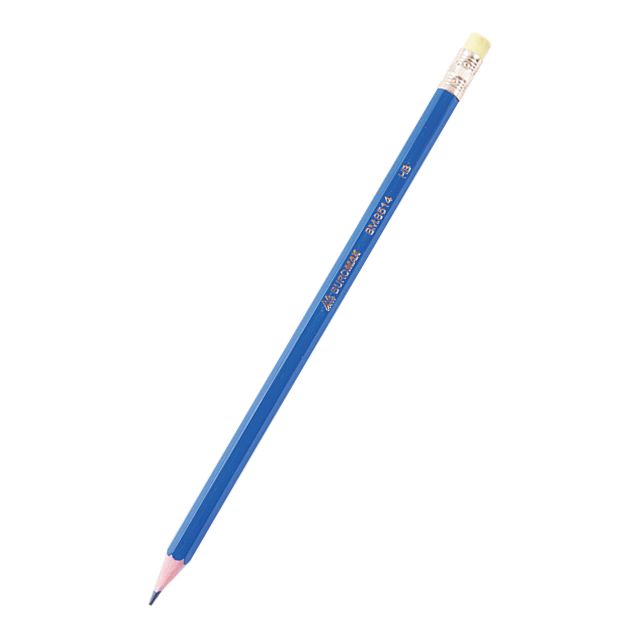 Олівець BuroMax 8514 HB пластиковий корпус з гумкою