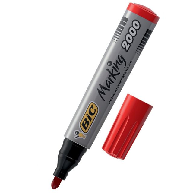 Перманентний маркер BIC 2000 2,5мм червоний