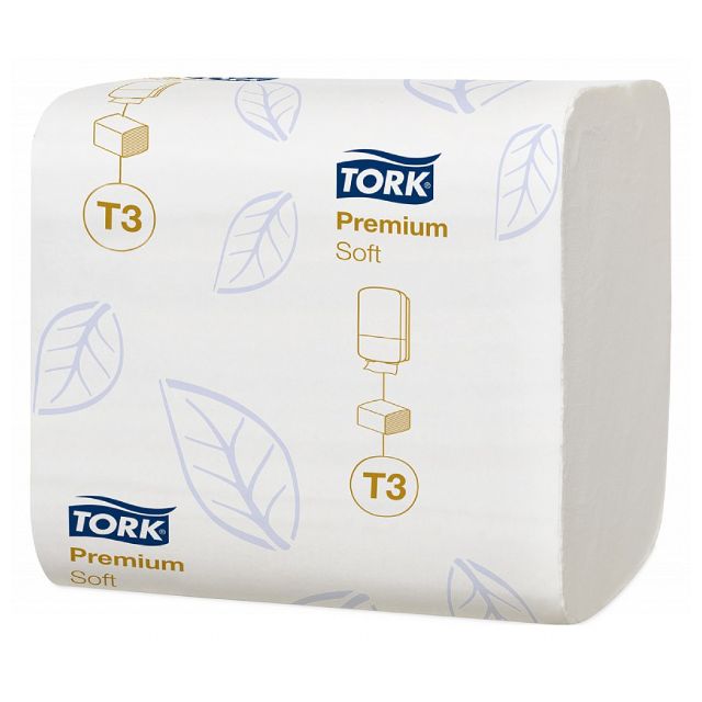 Туалетний папір листовий Tork Premium 2-х шаровий білий 252 аркуша (114276)