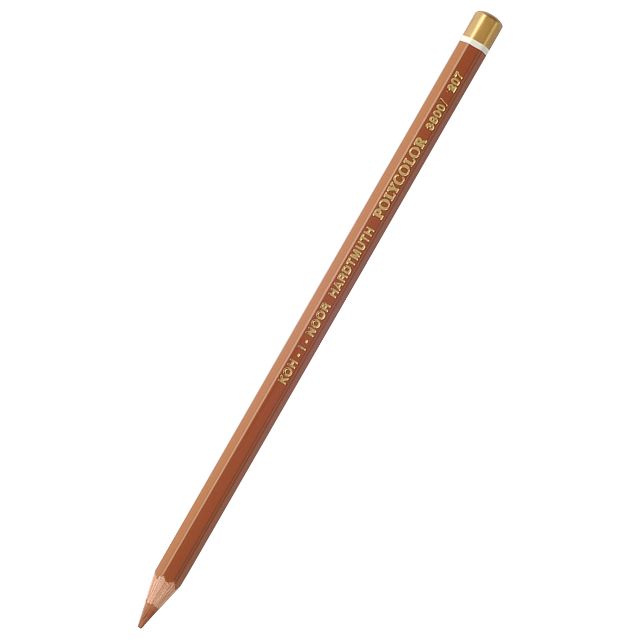 Олівець художній K-I-N Polycolor 3800/207 burnt sienna/сієна палена