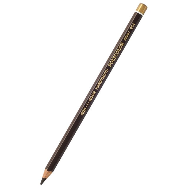 Олівець художній K-I-N Polycolor 3800/214 earth brown dark/земляний темно-коричневий