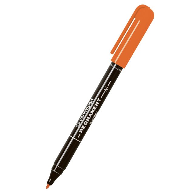 Перманентний маркер Centropen 2846 1мм помаранчевий