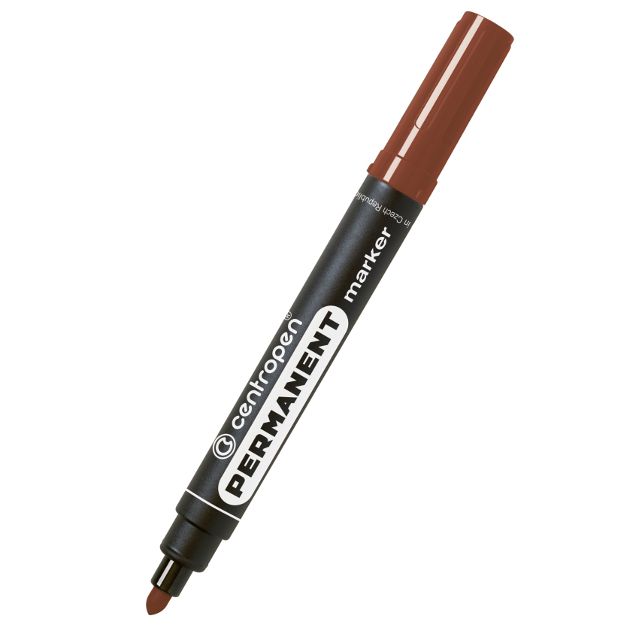 Перманентний маркер Centropen 8566 2,5 мм коричневий