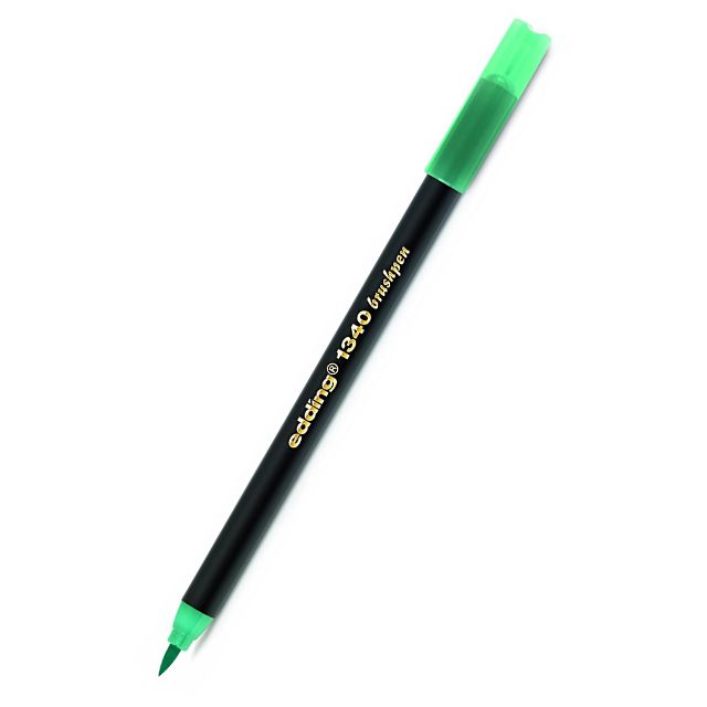 Маркер-пензлик для малювання Edding Brushpen 1340 зелений