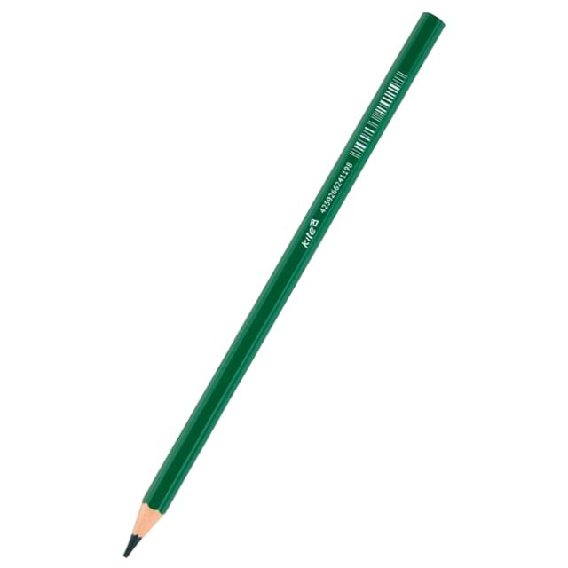 Олівець кольоровий Kite зелений шестигранний