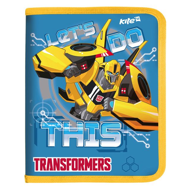 Папка для зошитів В5 Kite "Transformers" пластикова на блискавці