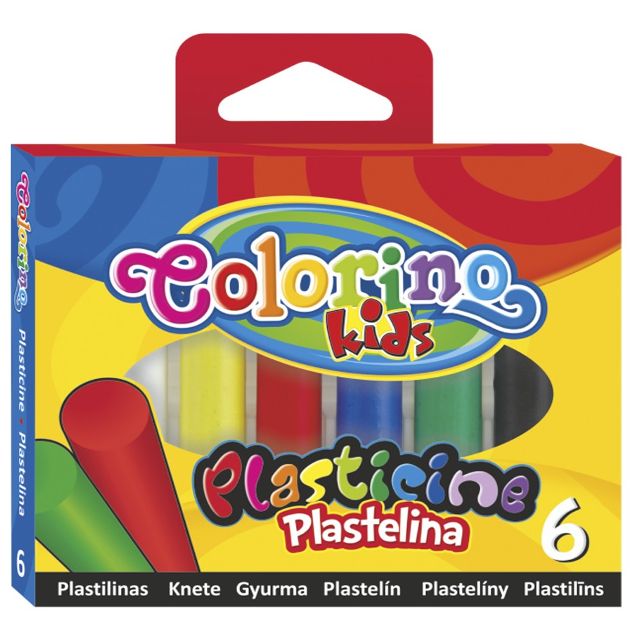 Пластилін Colorino 100г 6 кольорів (13871PTR)