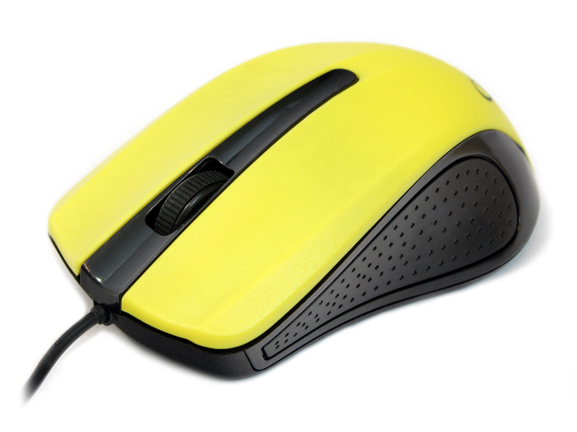 Миша комп'ютерна Gembird Mus-101-Y оптична USB 2-х кнопкова+колесо жовта