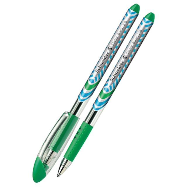 Ручка масляна Schneider Slider Basic XB 1,0 мм зелена