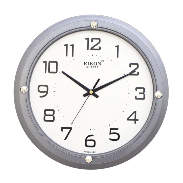 Настінні годинники RIKON 407 сірі