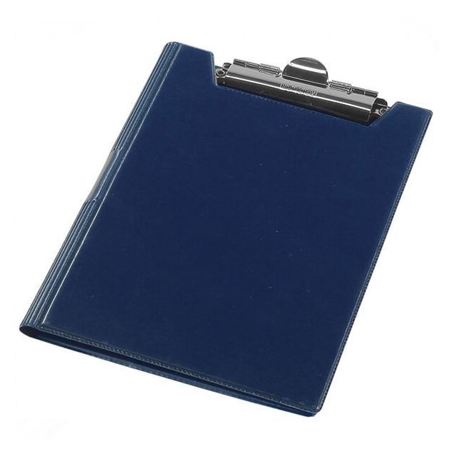 Папка-планшет А4 Panta Plast з притискачем синя вініл