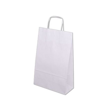 Паперовий подарунковий пакет Ecobag 240х100х360 мм білий