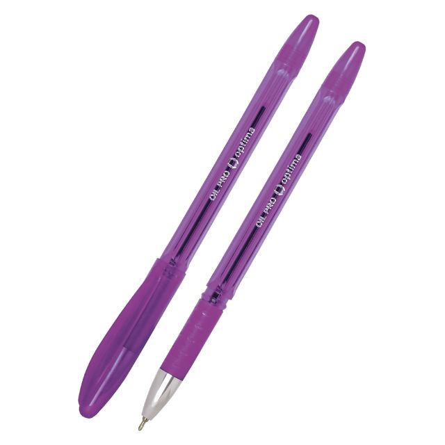 Ручка масляна Optima Oil Pro 0,5 мм фіолетова