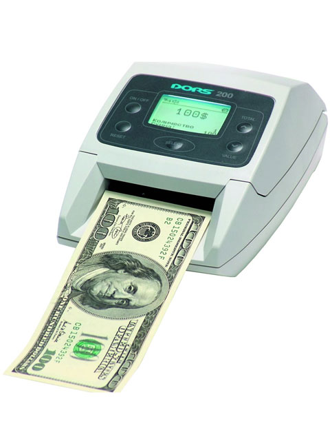 Детектор валют автоматичний Dors-200 д/доларів США.