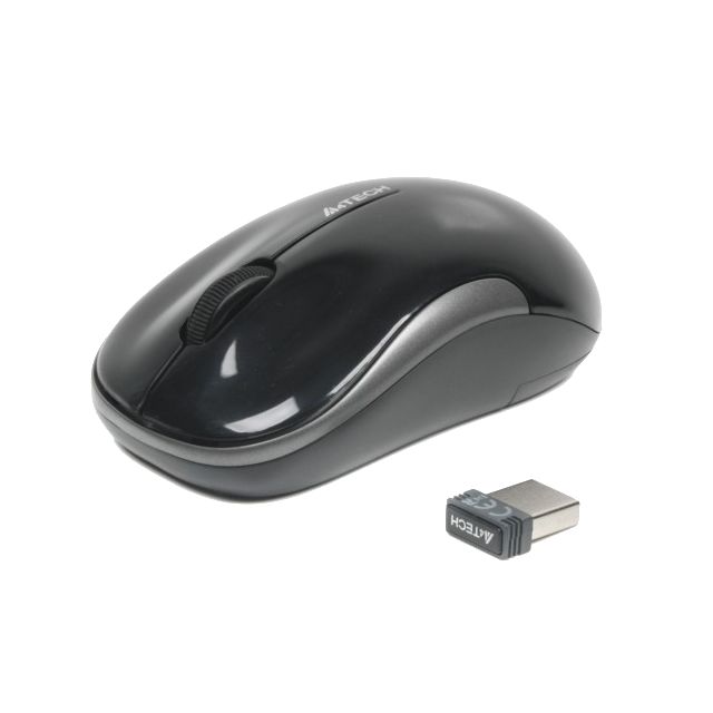 Миша комп'ютерна бездротова A4Tech G3-300N V-Track USB 2-х кнопкова+колесо чорна