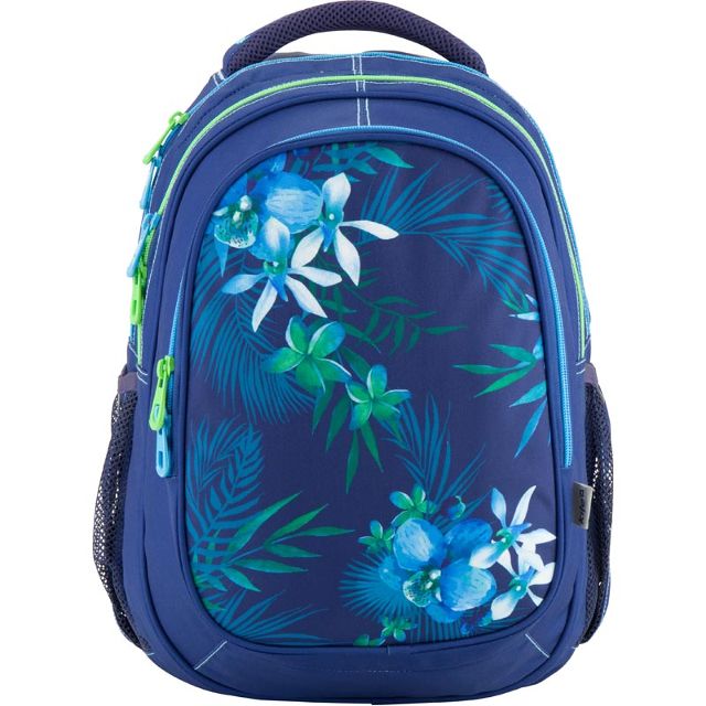 Рюкзак Kite Take'n'Go "квіти орхідеї" синій