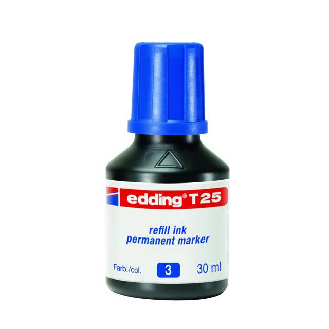 Чорнило для заправки перманентних маркерів E-390 Edding e-T25 30 мл синє