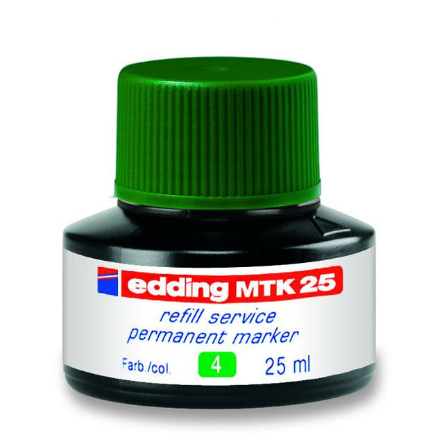 Чорнило для заправки перманентних маркерів E-300 Е-330 Edding e-MTK25 25 мл зелене