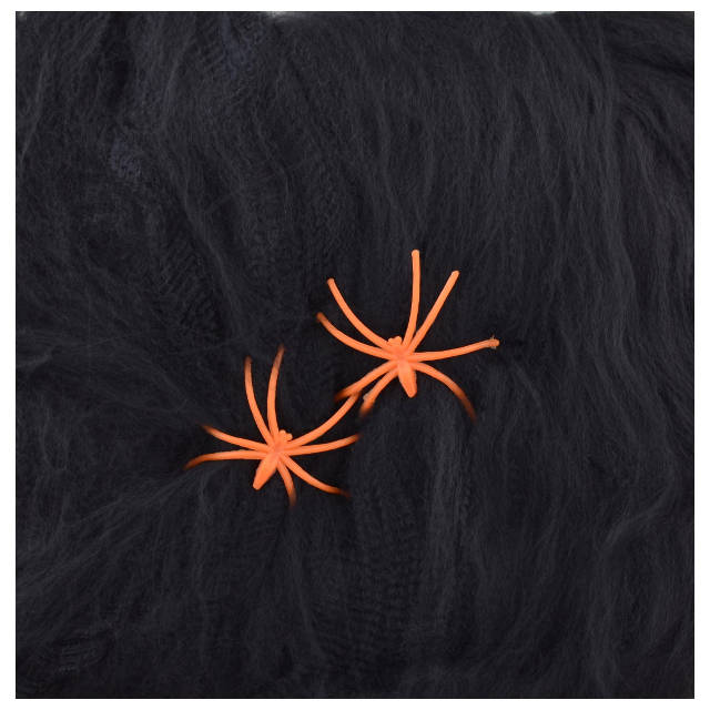 Декоративний виріб Yes! Fun "Павутина" чорна з двома павуками 20г