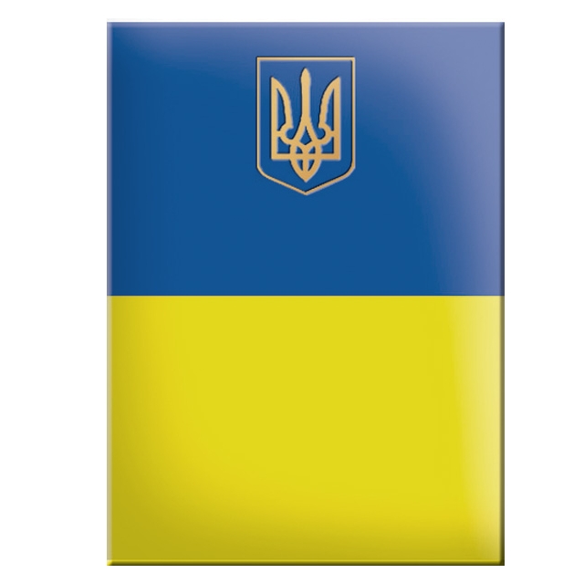Папка з гербом України 220х310 мм жовто-блакитна