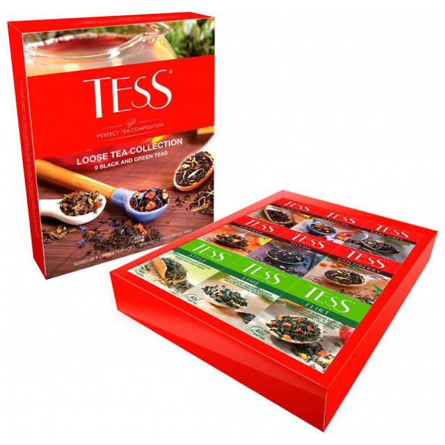Набір листового чаю Tess Loose Tea Collection 9 видів 355г