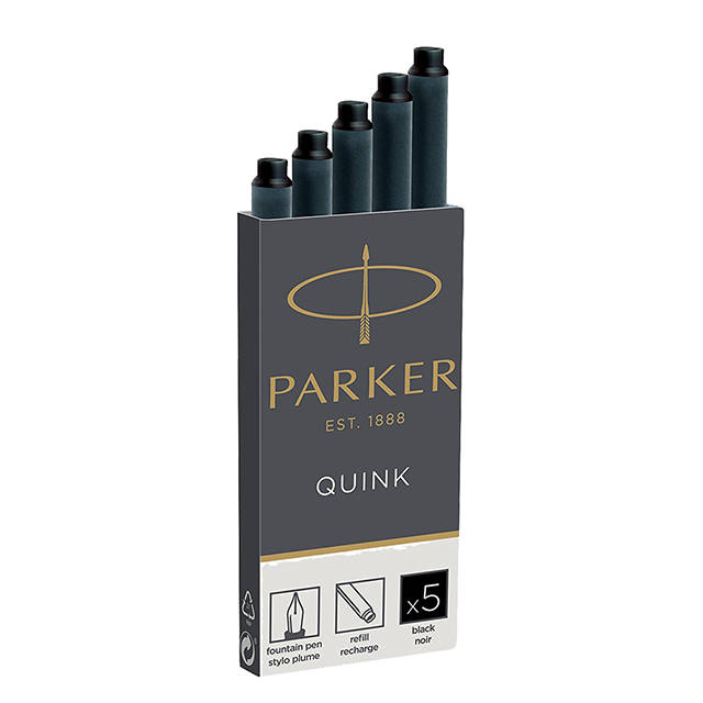 Картриджі Parker Quink чорні 5 шт (11 410 ВК)