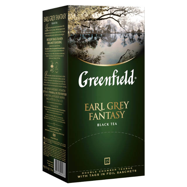 Чай Greenfield Earl Grey Fantasy у пакетиках 25х2г