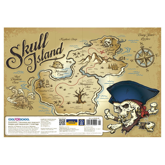 Покриття на стіл CFS "Skull Island" "Піратський острів" 27х38 см