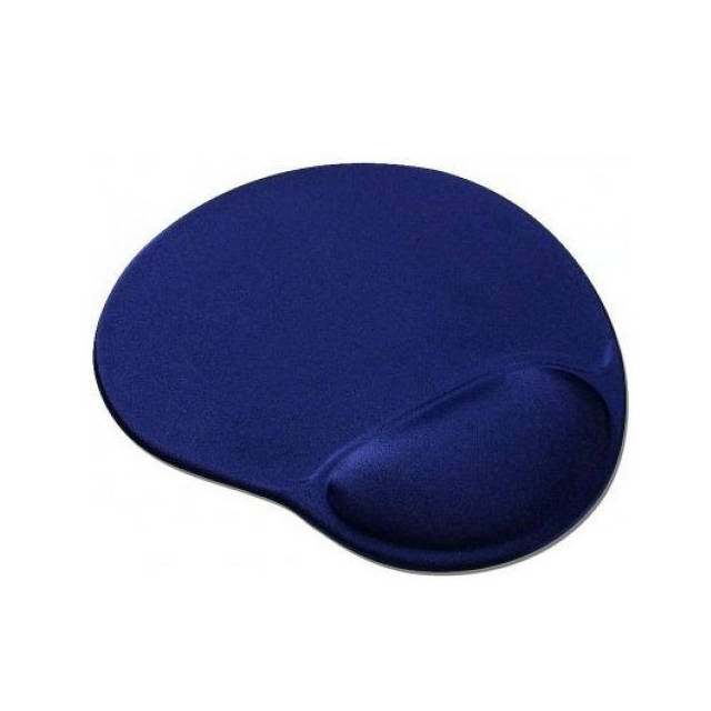 Килимок для мишки Gembird MP-GEL-B із подушкою для руки гелевий синій