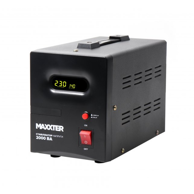 Стабілізатор напруги Maxxter MX-AVR-S2000-01 230В 2000ВА (8716309068741)